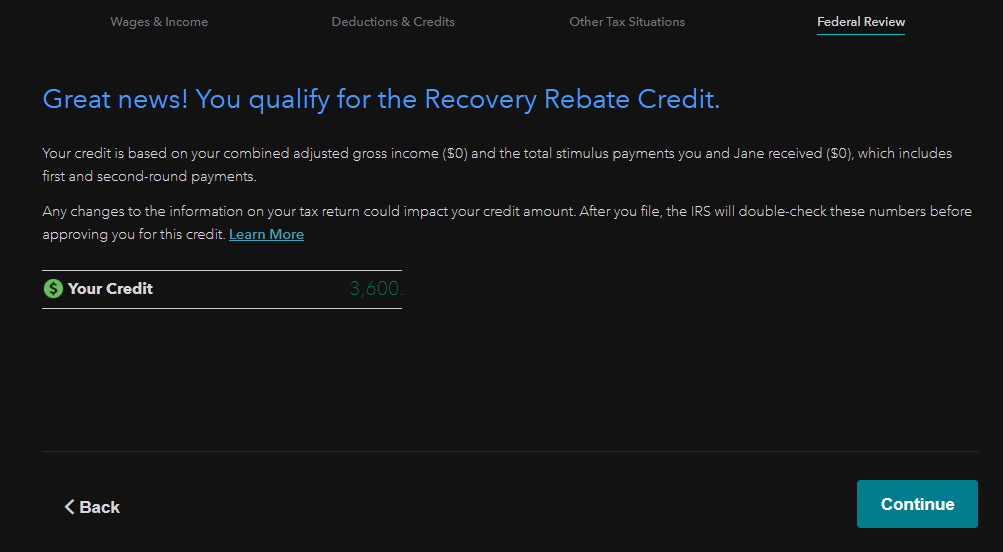 How To Claim Stimulus Recovery Rebate Credit On TurboTax how-to-claim-stimulus-recovery-rebate-credit-on-turbotax